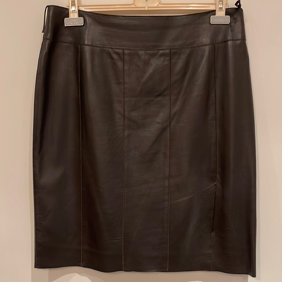 Akris Punto leather skirt. Size 12. - Picture 1 of 3